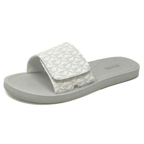 michael kors mk signature logo print wade slide|Michael Kors MK Signature Logo Print Wade Slide (Black, 11, .